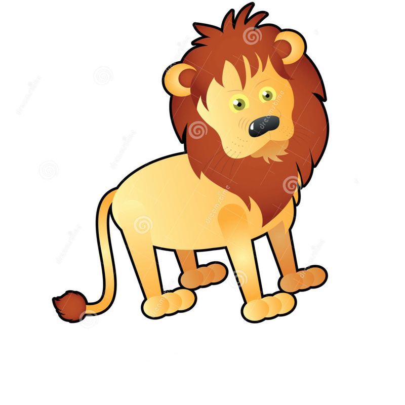 Картинка худой лев ❤ для срисовки